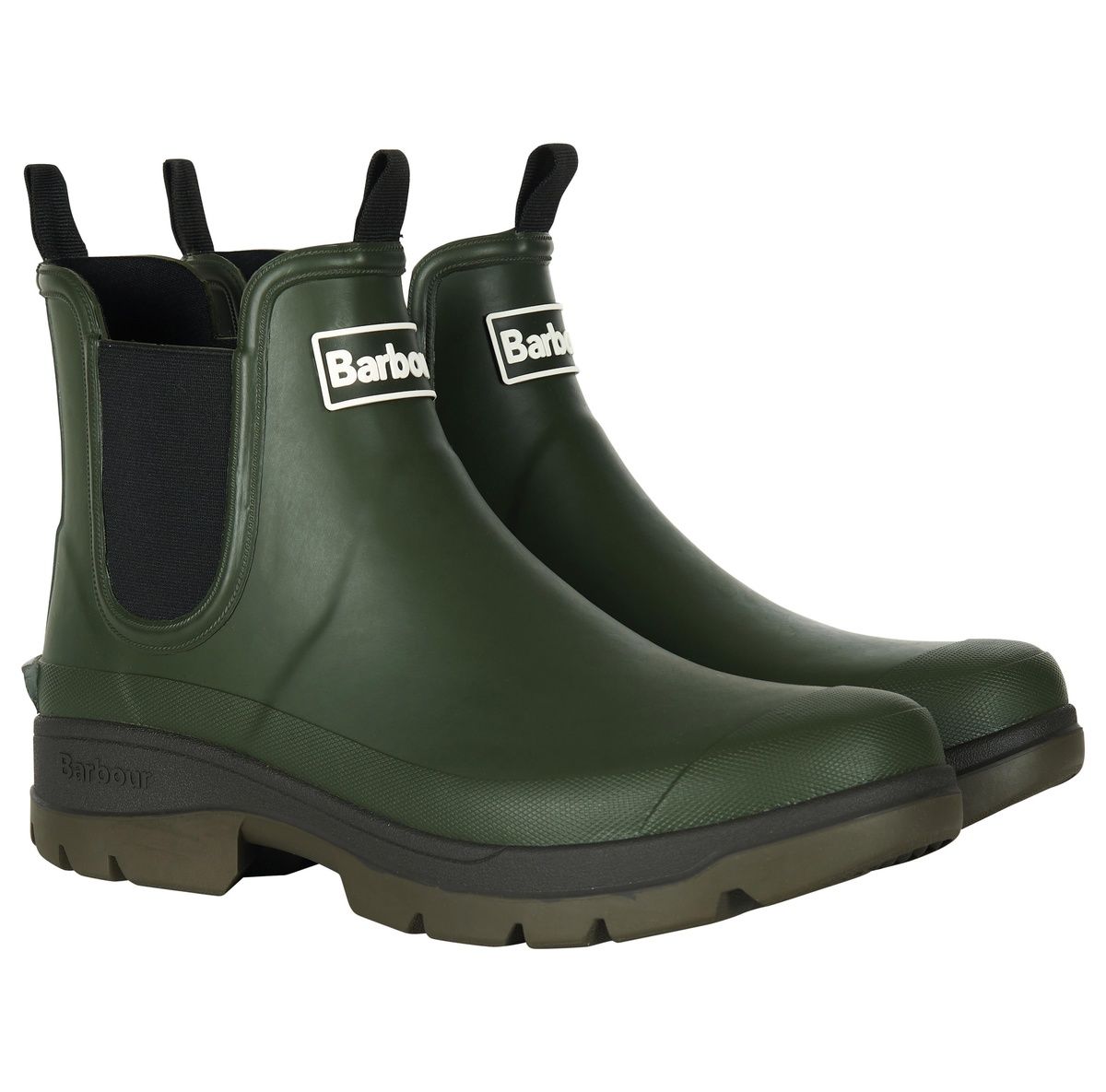 Barbour Nimbus Wellie Olive Green Mens Chelsea Boots MRF0028-OL51 in a Plain Man-made in Size 11